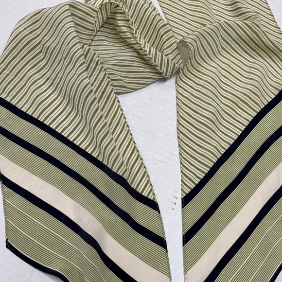 Echo Olive and Black Striped Scarf - Picture 4 of 6